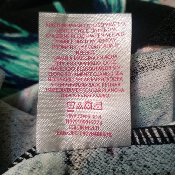 No Boundaries Juniors Tropical Floral Bodycon Midi Dress, Black/Multicolor, Size - Picture 8 of 10